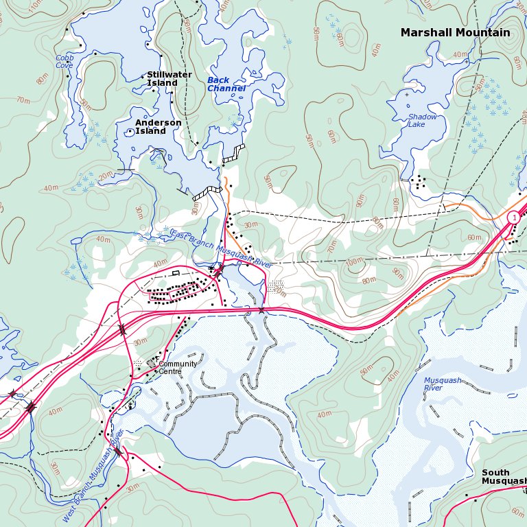 Musquash, NB (021G01 Toporama) Map by Natural Resources Canada | Avenza ...