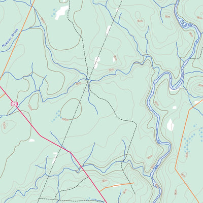 Salmon River Road, NB (021I05 Toporama)