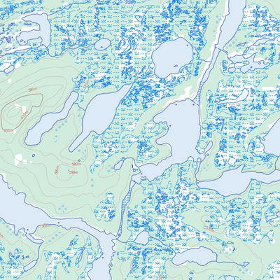 Lac Sauvageau, QC (023F15 Toporama)