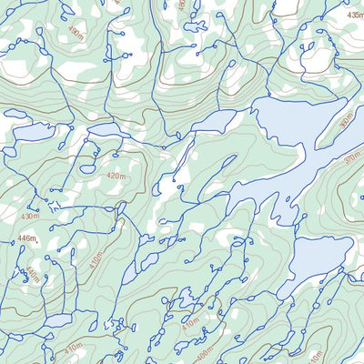 Lac Cambrien, QC (024C06 Toporama)