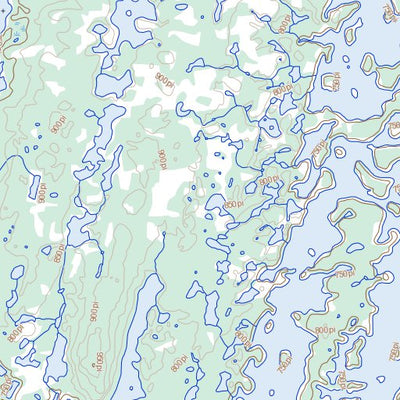 Lac Castignon, QC (024C07 Toporama)