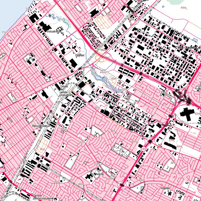 Laval, QC (031H12 Toporama) Map by Natural Resources Canada | Avenza Maps