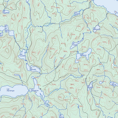 Lac Charland, QC (031J16 Toporama)