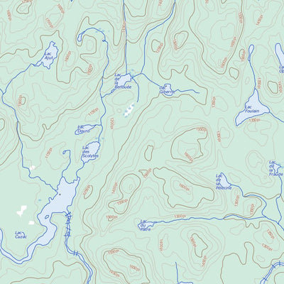 Lac Saint-Amour, QC (031N08 Toporama)