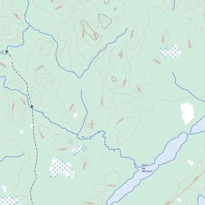 Lac Mourier, QC (031M16 Toporama)