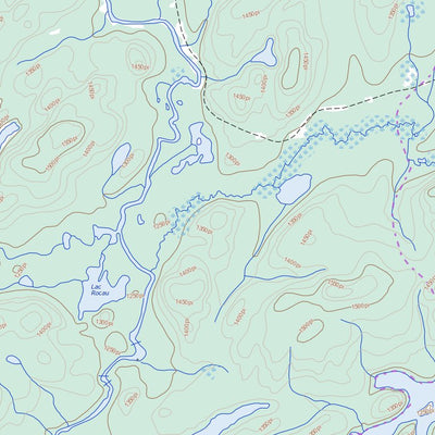 Lac Yser, QC (031N15 Toporama)