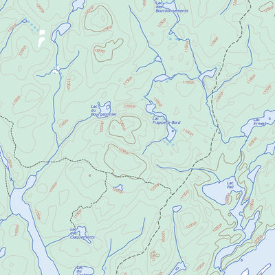 Lac Ogascanan, QC (031M01 Toporama)