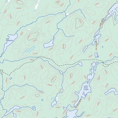 Lac Valmy, QC (032C08 Toporama)