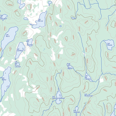Lac Mondonac, QC (031P05 Toporama)