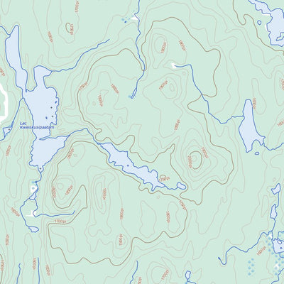 Lac Claverie, QC (032I06 Toporama)