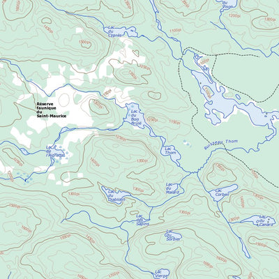 Lac Tousignant, QC (031P03 Toporama)
