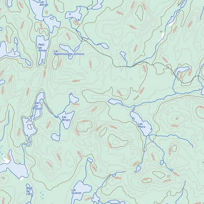 Lac Choiseul, QC (032B04 Toporama)