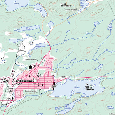 Chibougamau, QC (032G16 Toporama)
