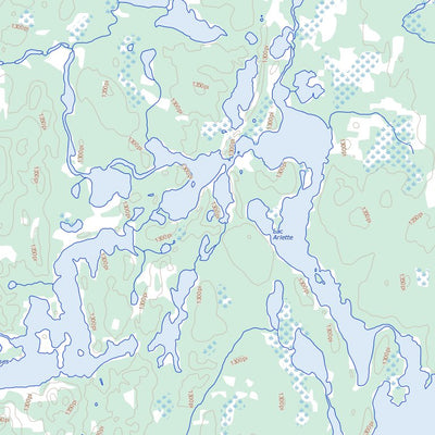 Lac Mégiscane, QC (032B12 Toporama)