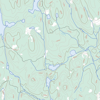 Lac Blondelas, QC (032H07 Toporama)