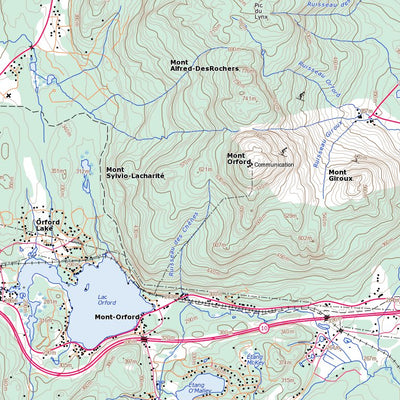 Mont Orford, QC (031H08 Toporama)