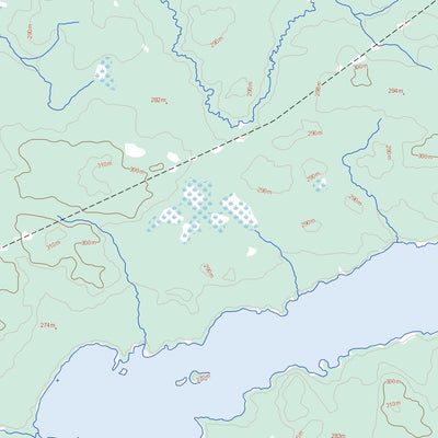 Lac Poncheville, QC (032K02 Toporama)