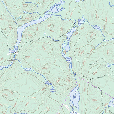 Lac Du Pinceau, QC (031K05 Toporama)
