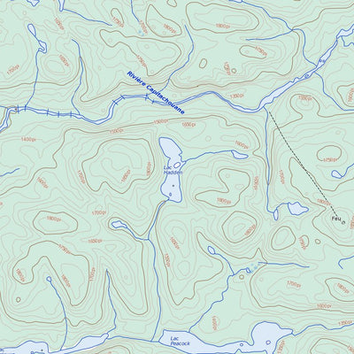 Lac Camachigama, QC (031N16 Toporama)