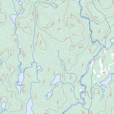 Lac Aux Goélands, QC (032A02 Toporama)