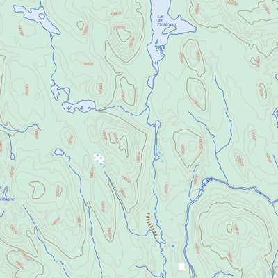 Lac Bignell, QC (032A05 Toporama)