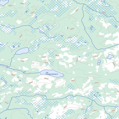 Rivière À La Truite, NU (033E10 Toporama)