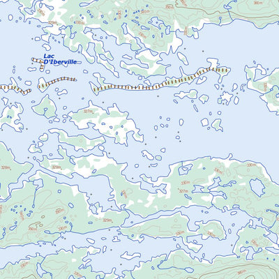 Lac D'Iberville, QC (033P14 Toporama)