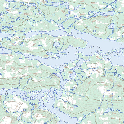 Lac Chapron, QC (034A10 Toporama)