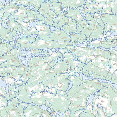 Lac Chapron, QC (034A10 Toporama)