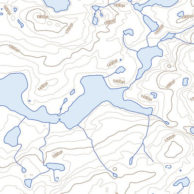 Lac Samandré, QC (035H08 Toporama)