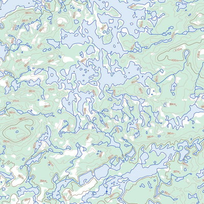 Lac Sirvé, QC (033P16 Toporama)