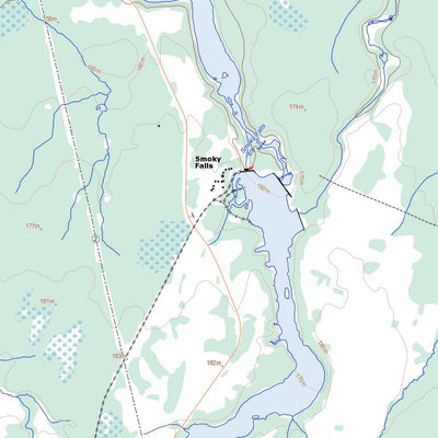 Smoky Falls, ON (042J01 Toporama)