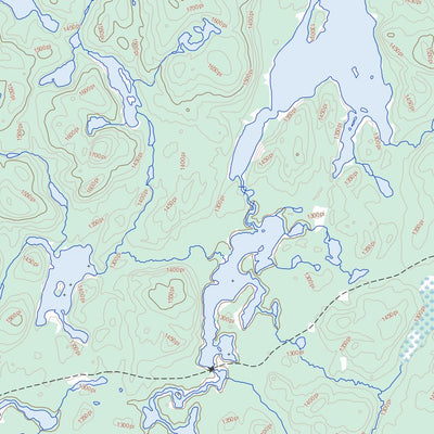 Lac Achepabanca, QC (032C09 Toporama)