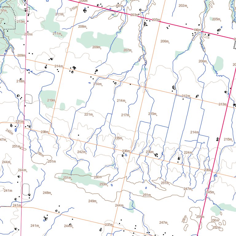 Parkhill (040P04 Toporama) Map by Natural Resources Canada Avenza Maps