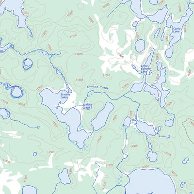 Kabinakagami Lake, ON (042C16 Toporama)