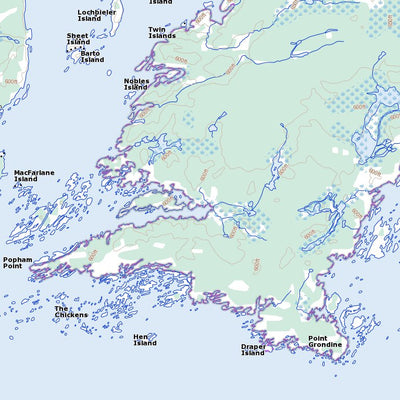 Collins Inlet, ON (041H14 Toporama)