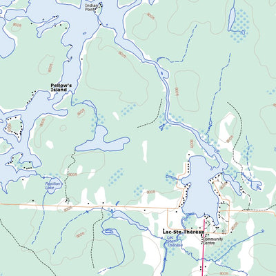 Hanlan Lake, ON (042G13 Toporama)