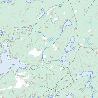 Bedivere Lake, ON (052B15 Toporama)