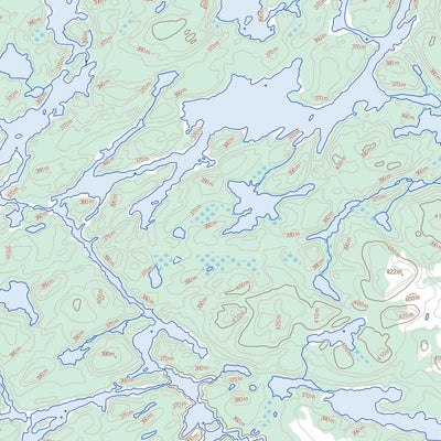 Burntrock Lake, ON (052I13 Toporama)