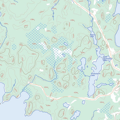 Mameigwess Lake, ON (052G12 Toporama)
