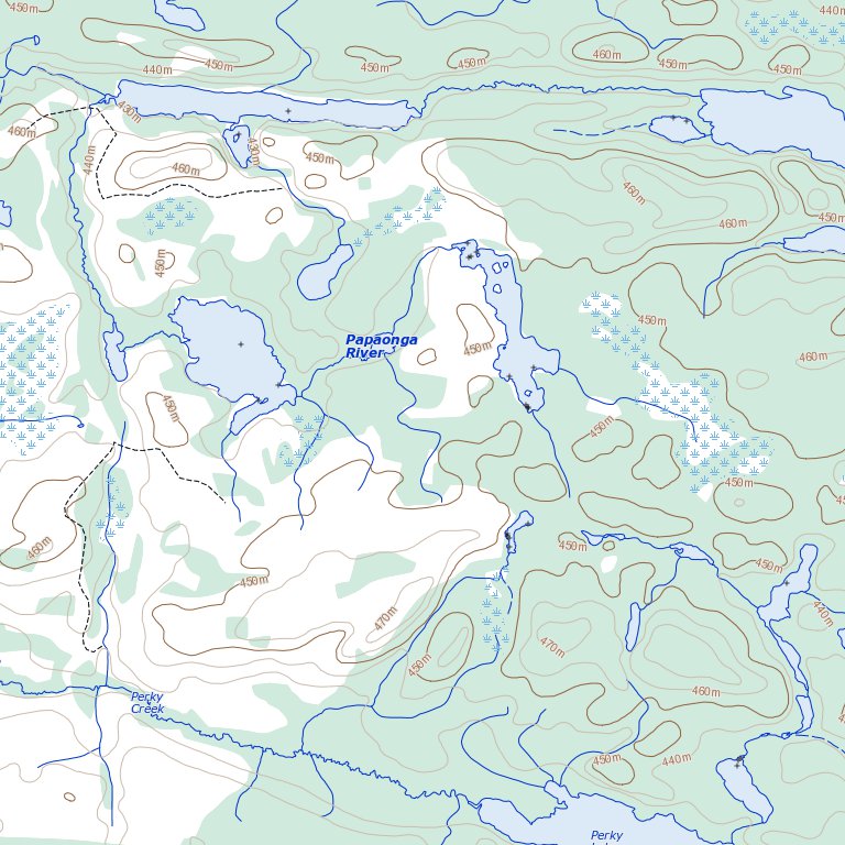 Papaonga Lake, ON (052K16 Toporama) Map by Natural Resources Canada ...