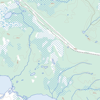 Menako Lakes, ON (053B01 Toporama)