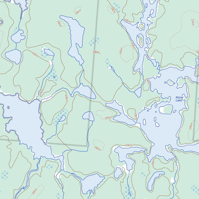 Wunnummin Lake, ON (053A14 Toporama)