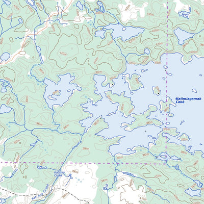 Kakagi Lake, ON (052F04 Toporama)