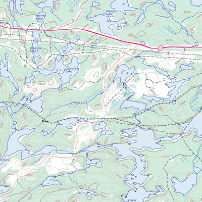 Feist Lake, ON (052F13 Toporama)