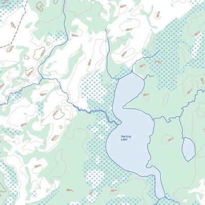 Sampson Lake, ON (053C03 Toporama)