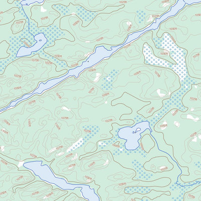 Cobham Lake, MB (053D15 Toporama)