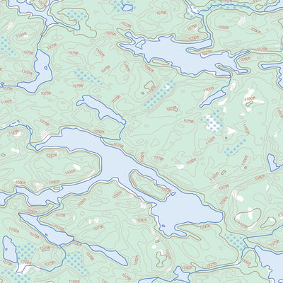 Cobham Lake, MB (053D15 Toporama)