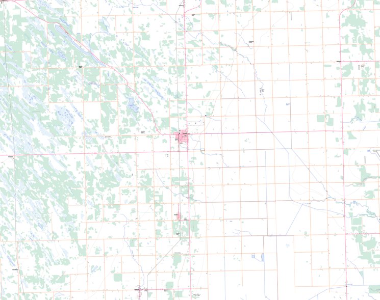 Teulon, MB (062I06 Toporama) Map by Natural Resources Canada Avenza Maps