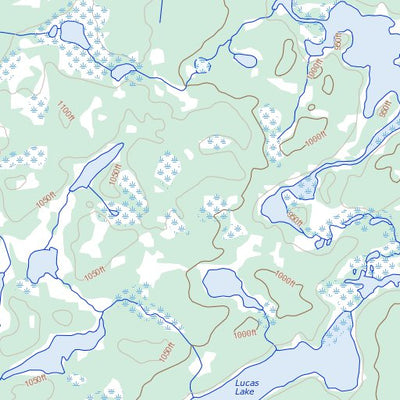Barrington Lake, MB (064C16 Toporama)